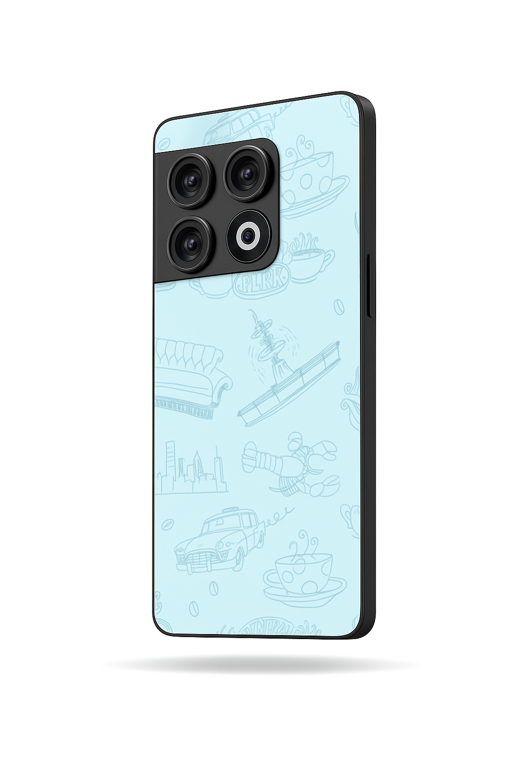 Lazy Latte Premium Glass Back Cover For One Plus 13, 12, 11, 10, Nord Series