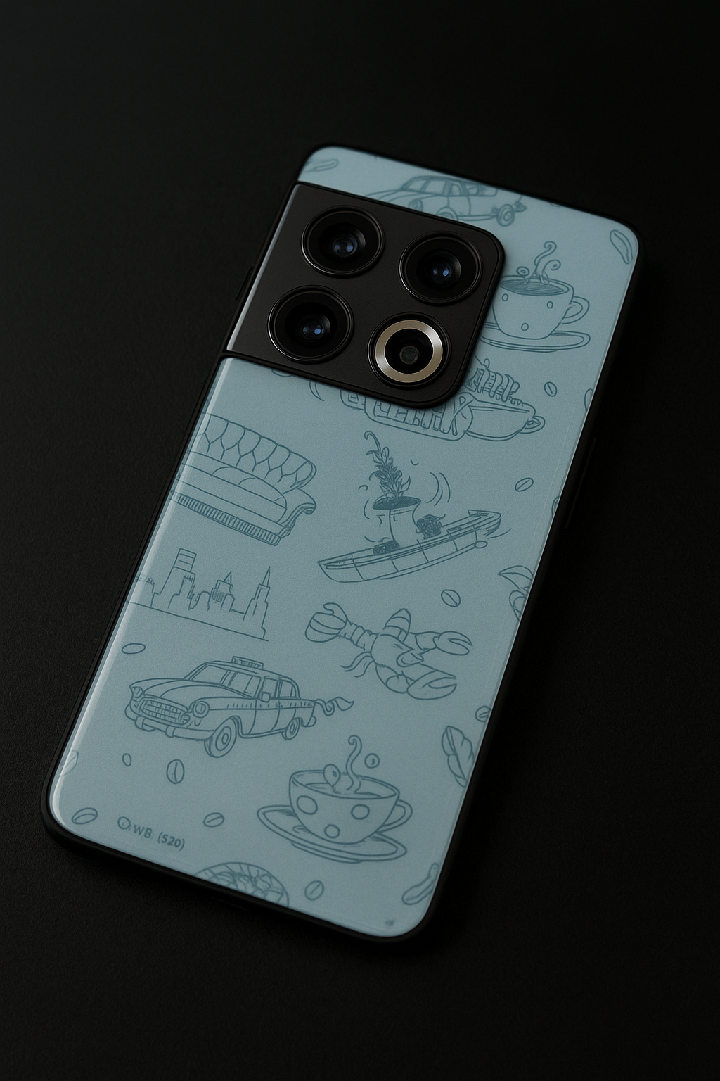 Lazy Latte Premium Glass Back Cover For One Plus 13, 12, 11, 10, Nord Series