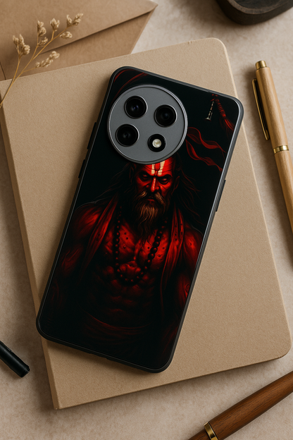 Rudra Roar Premium Glass Back Cover For One Plus 13, 12, 11, 10, Nord Series