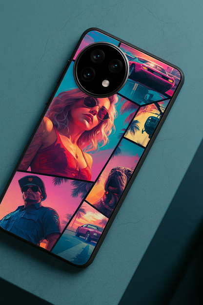 GTA Loading Premium Glass Back Cover For One Plus 13, 12, 11, 10, Nord Series