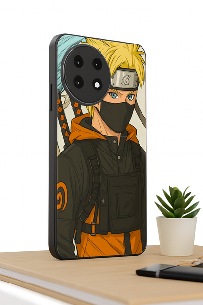 Stealthy Naruto Premium Glass Back Cover For One Plus 13, 12, 11, 10, Nord Series