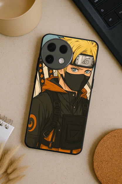Stealthy Naruto Premium Glass Back Cover For One Plus 13, 12, 11, 10, Nord Series