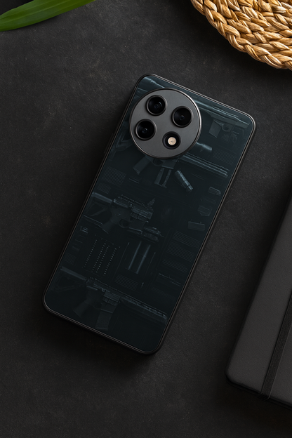 COD Guns Premium Glass Back Cover For One Plus 13, 12, 11, 10, Nord Series