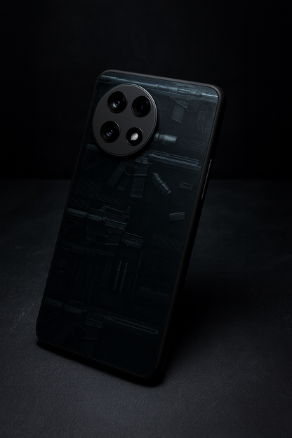 COD Guns Premium Glass Back Cover For One Plus 13, 12, 11, 10, Nord Series