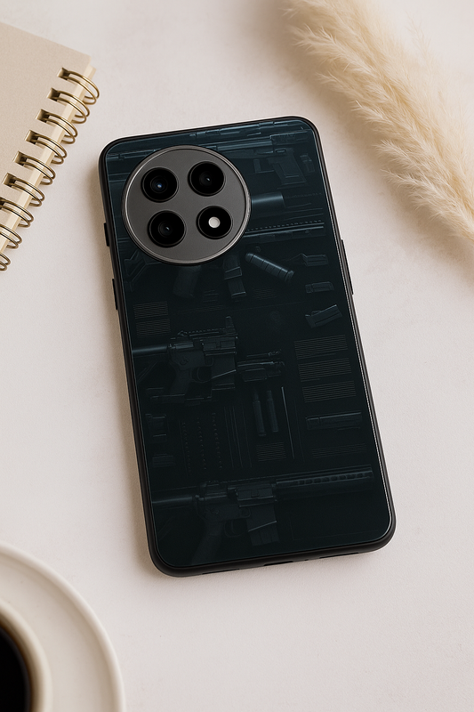 COD Guns Premium Glass Back Cover For One Plus 13, 12, 11, 10, Nord Series