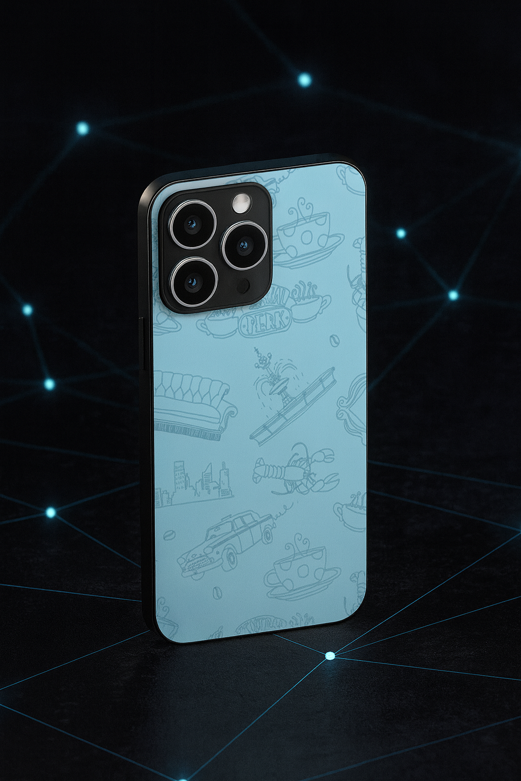 Lazy Latte Premium Glass Back Cover For iPhone 11,12,13,14,15,16,17 Models