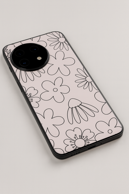 Outline Garden Glass Back Cover For One Plus 13, 12, 11, 10, Nord Series