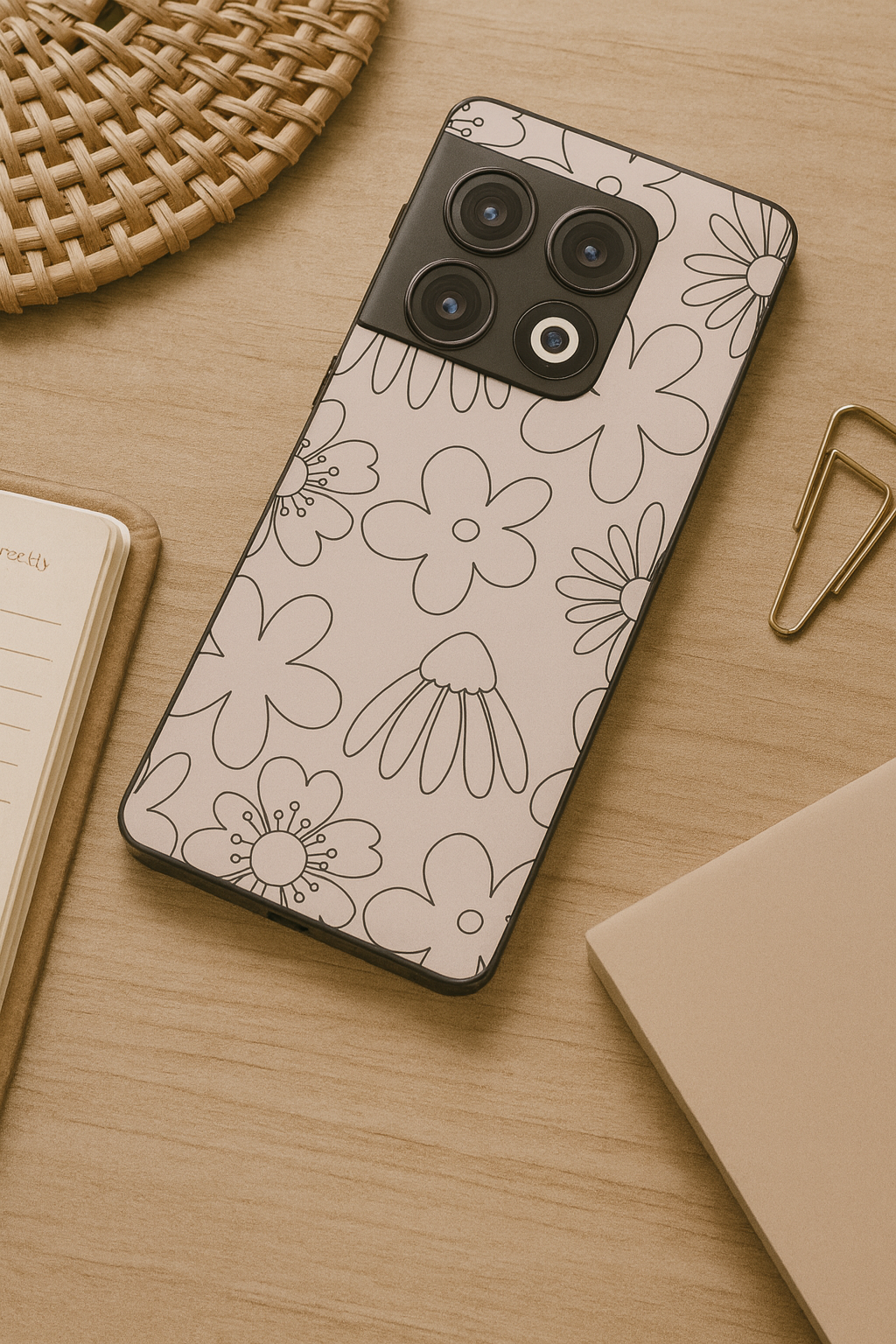 Outline Garden Glass Back Cover For One Plus 13, 12, 11, 10, Nord Series