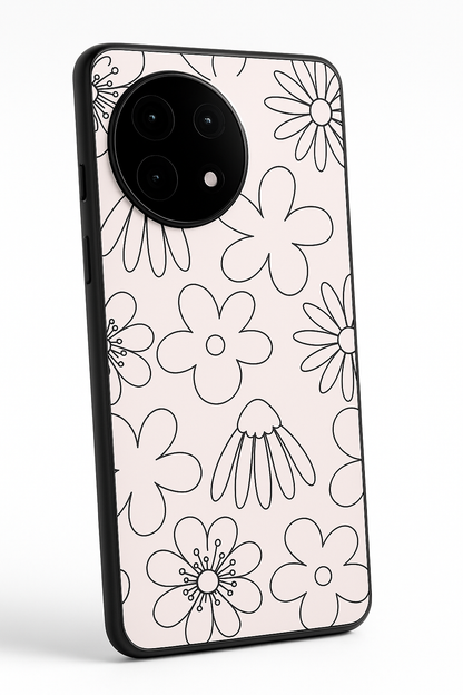 Outline Garden Glass Back Cover For One Plus 13, 12, 11, 10, Nord Series