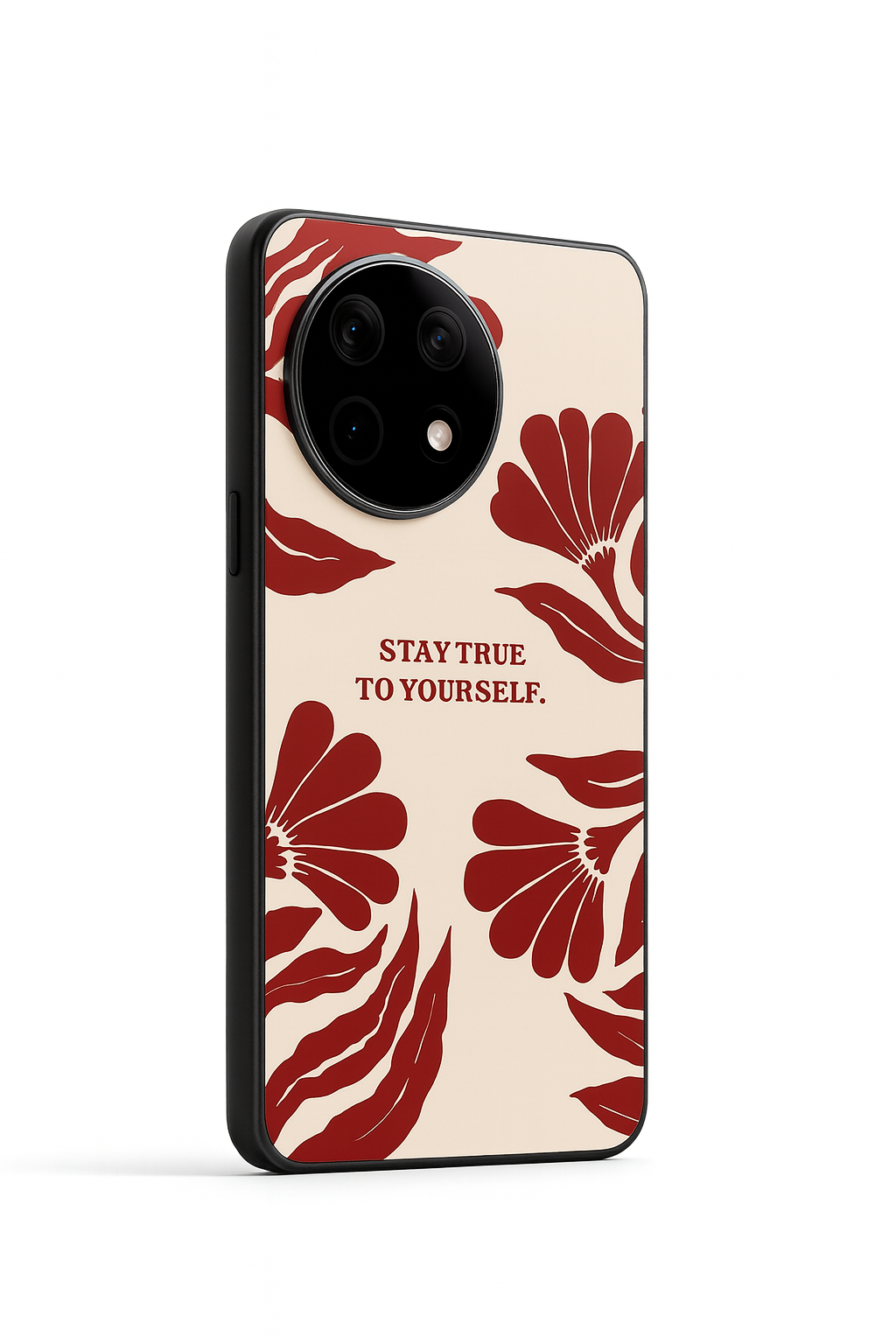 Floral Truth Glass Back Cover For One Plus 13, 12, 11, 10, Nord Series