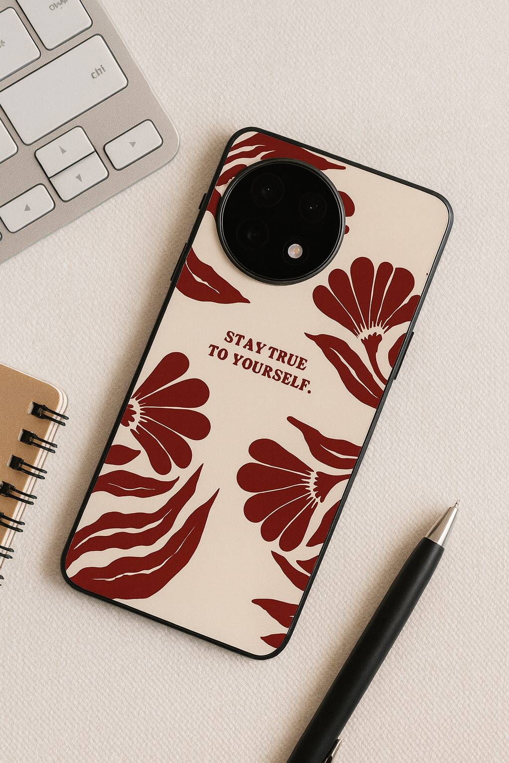 Floral Truth Glass Back Cover For One Plus 13, 12, 11, 10, Nord Series