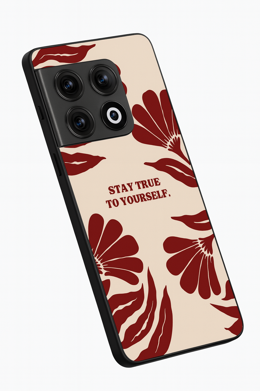 Floral Truth Glass Back Cover For One Plus 13, 12, 11, 10, Nord Series