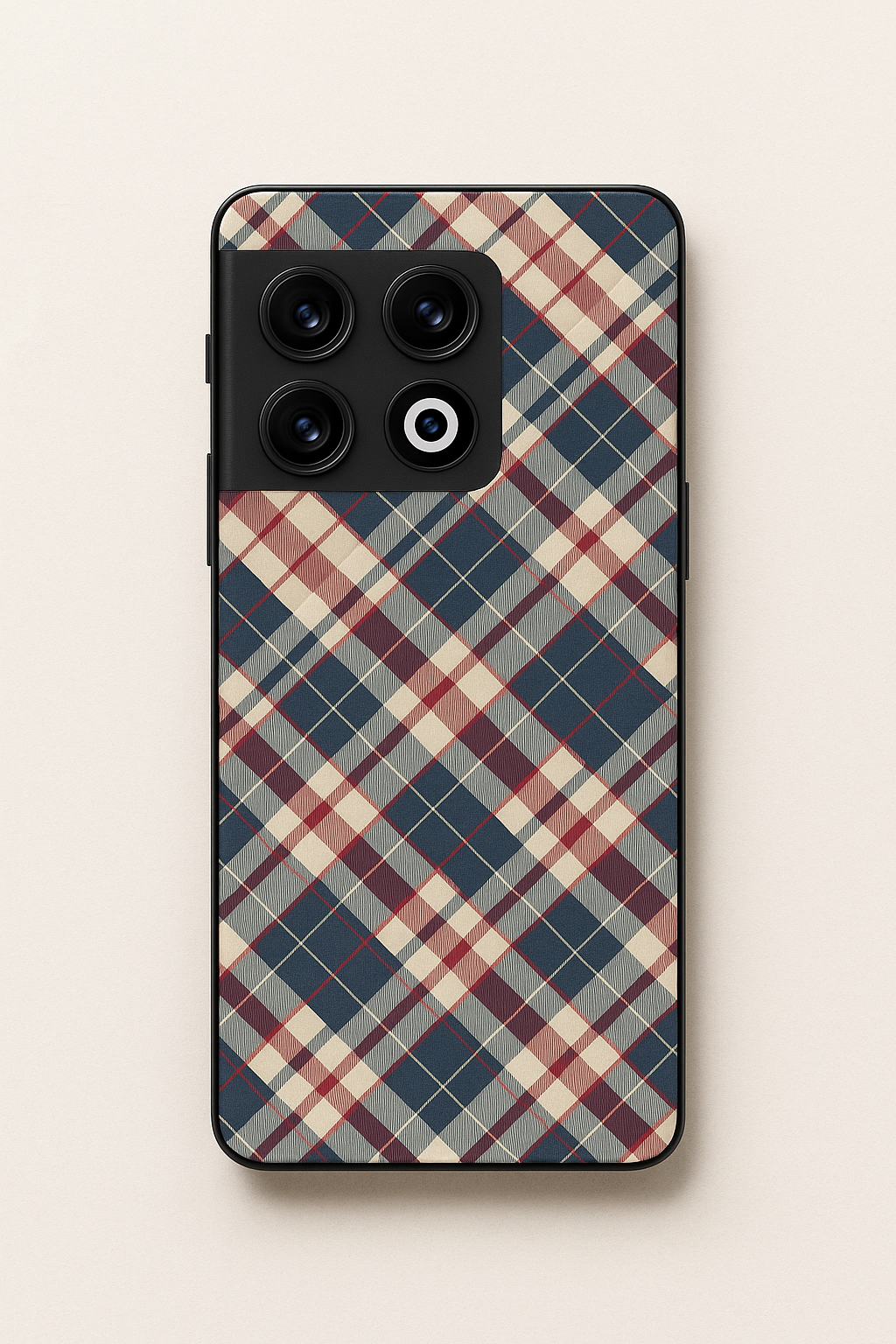 Plaid Perfection Glass Back Cover For One Plus 13, 12, 11, 10, Nord Series