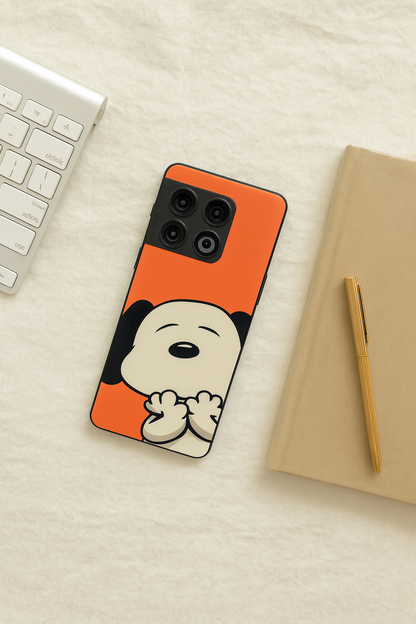 Puppy Love Glass Back Cover For One Plus 13, 12, 11, 10, Nord Series