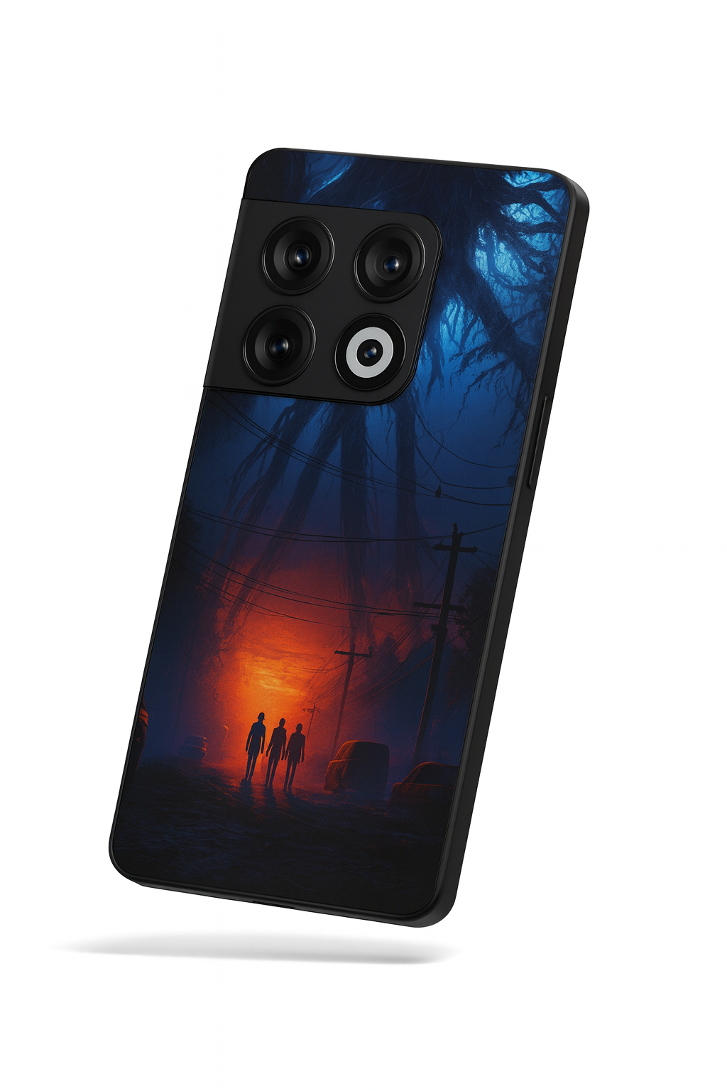 STRANGER THINGS- Shadowrise Premium Glass Back Cover For One Plus 13, 12, 11, 10, Nord Series