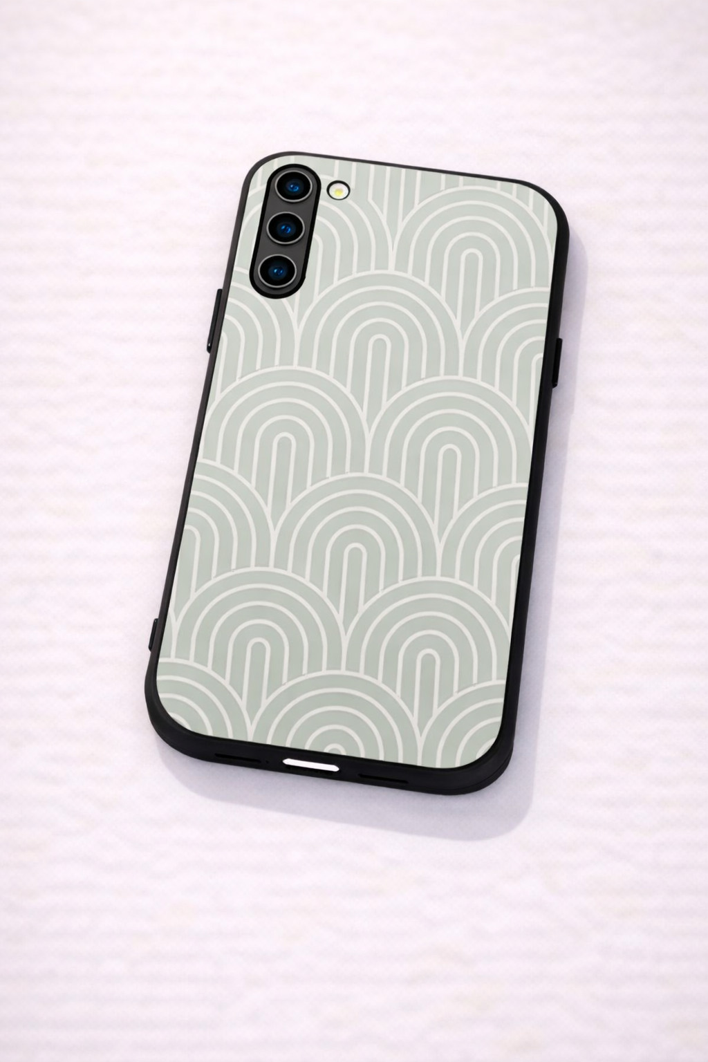 Mint Wave Premium Glass Back Cover For Galaxy S, A, M & F Series