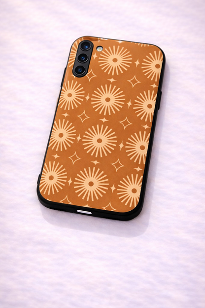 Aesthetic Sparkles Premium Glass Back Cover For Galaxy S, A, M & F Series