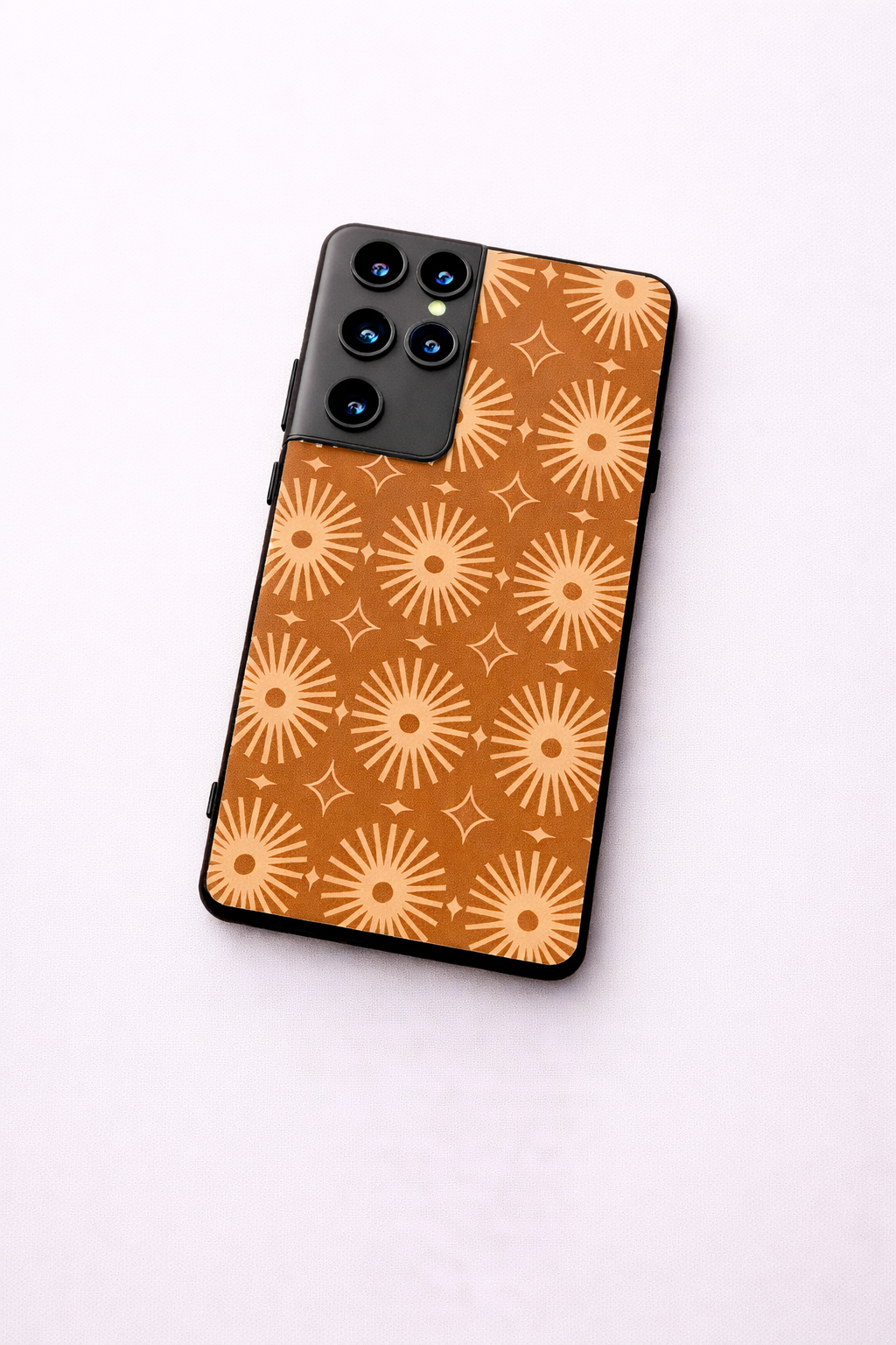 Aesthetic Sparkles Premium Glass Back Cover For Galaxy S, A, M & F Series