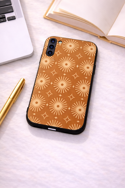 Aesthetic Sparkles Premium Glass Back Cover For Galaxy S, A, M & F Series