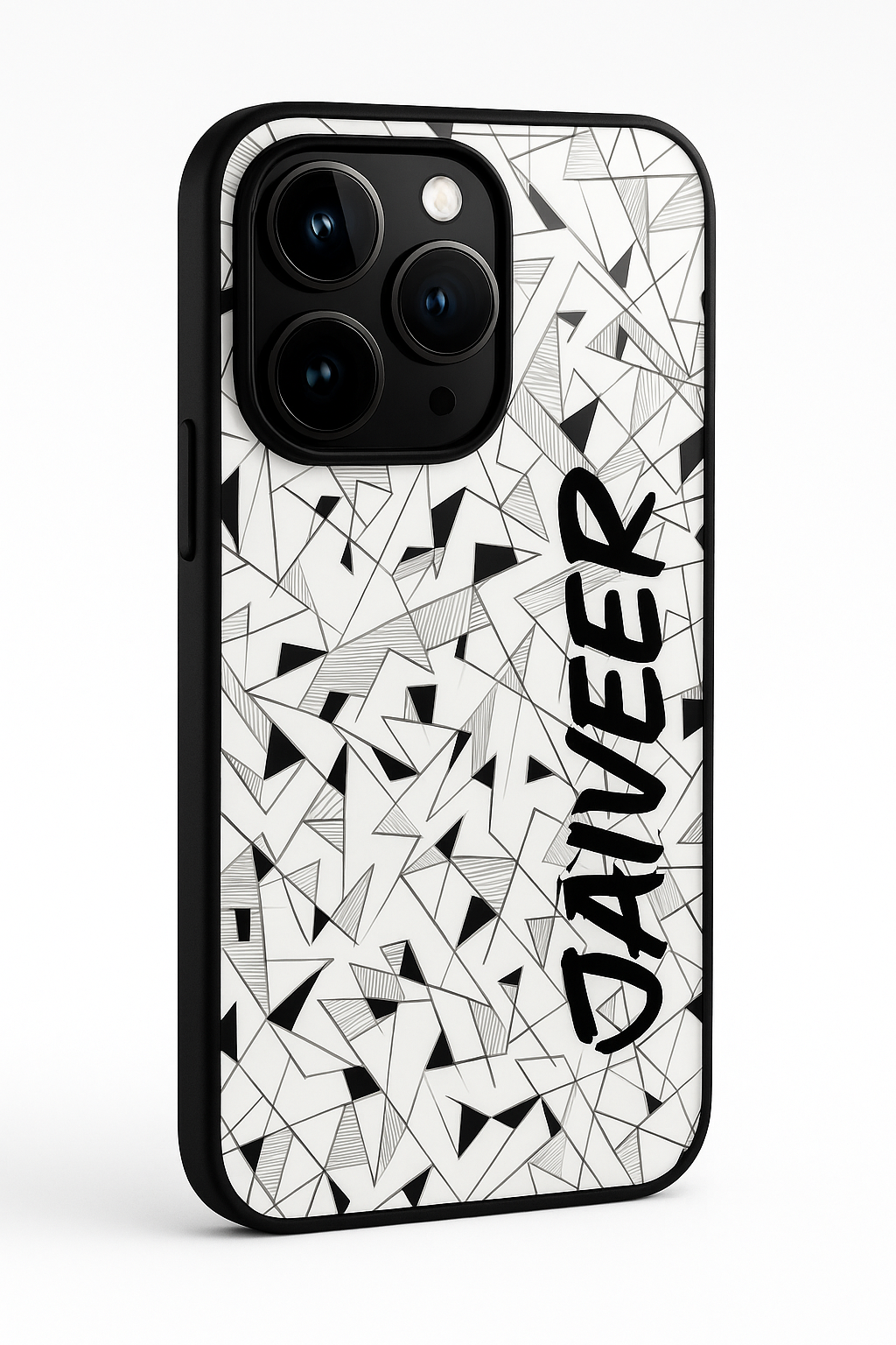 Prismatrix Personalised Name Premium Glass Back Cover For iPhone 11,12,13,14,15,16 Models