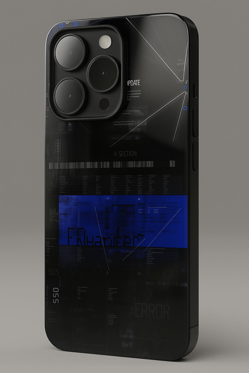 Hacker Premium Glass Back Cover For iPhone 11,12,13,14,15,16,17 Models