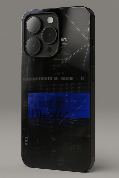 Hacker Premium Glass Back Cover For iPhone 11,12,13,14,15,16,17 Models