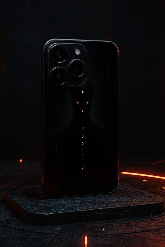 Oblivion Eyes Premium Glass Back Cover For iPhone 11,12,13,14,15,16,17 Models