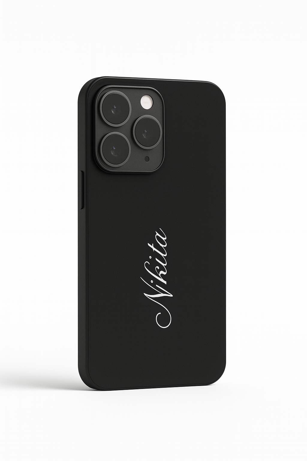 Minimal Luxe Personalised Name Premium Glass Back Cover For iPhone 11,12,13,14,15,16 Models