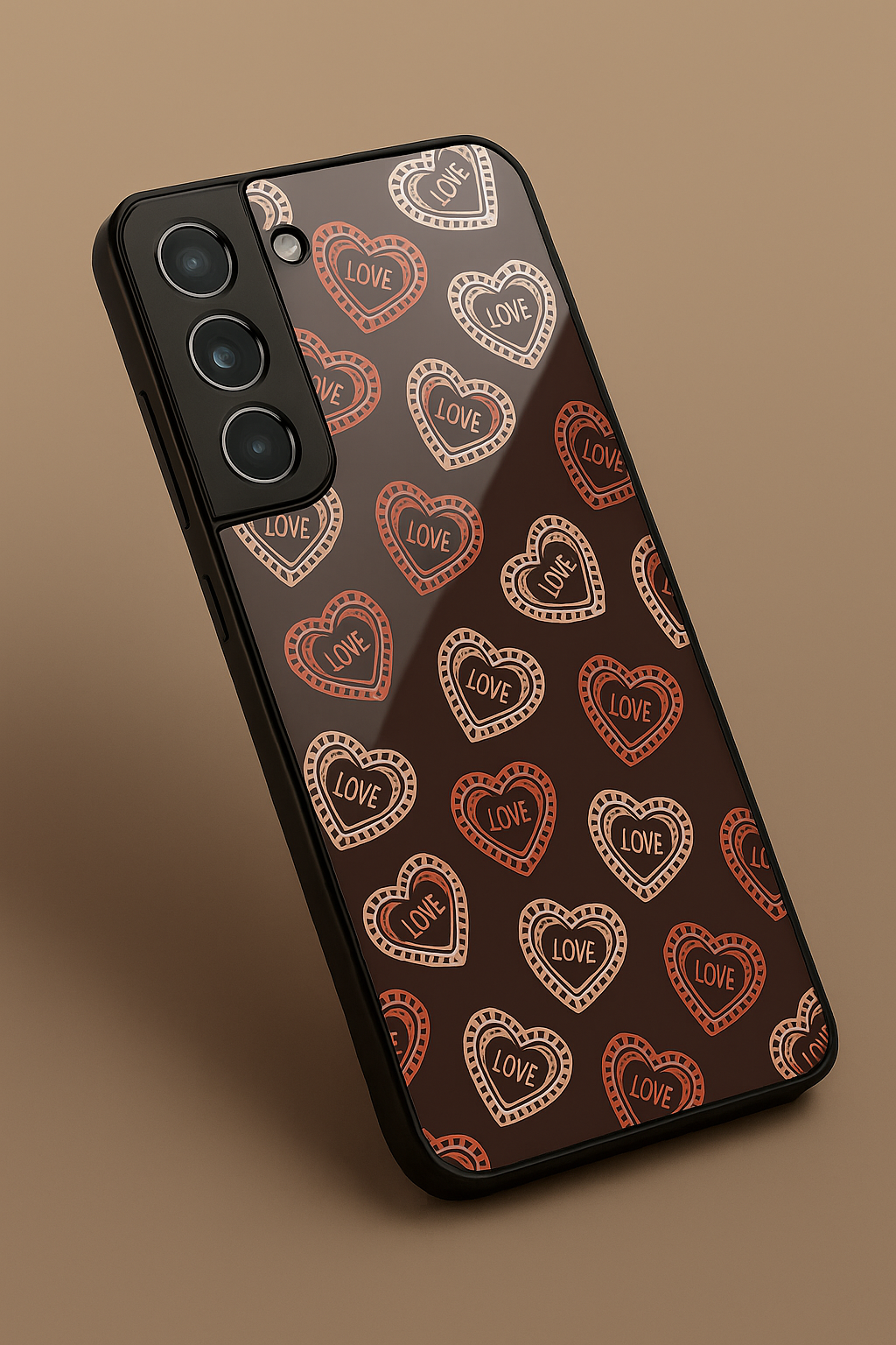 Hearts Graffiti Era Premium Glass Back Cover For Galaxy S22, S23, S24, S25 Models