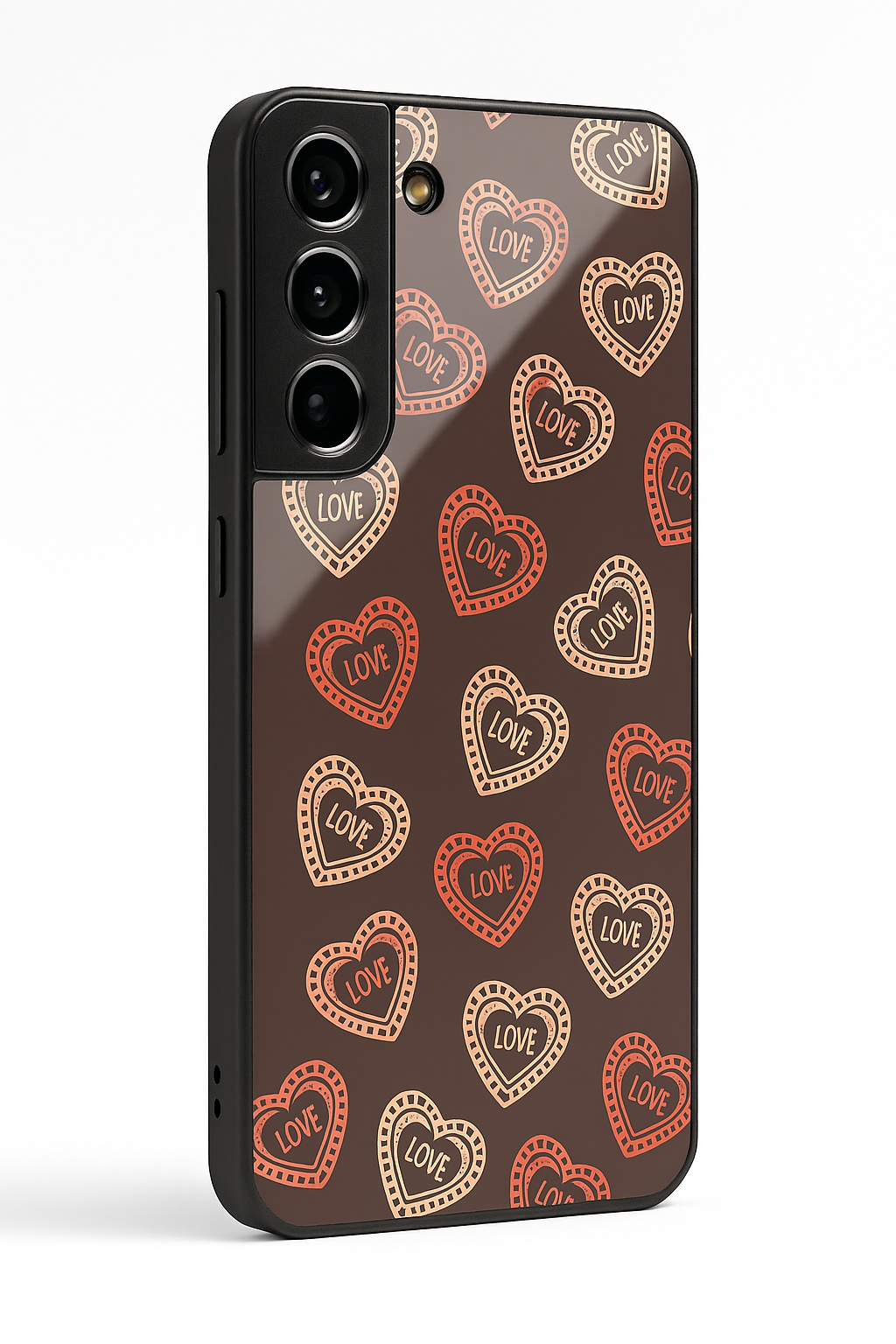 Hearts Graffiti Era Premium Glass Back Cover For Galaxy S22, S23, S24, S25 Models
