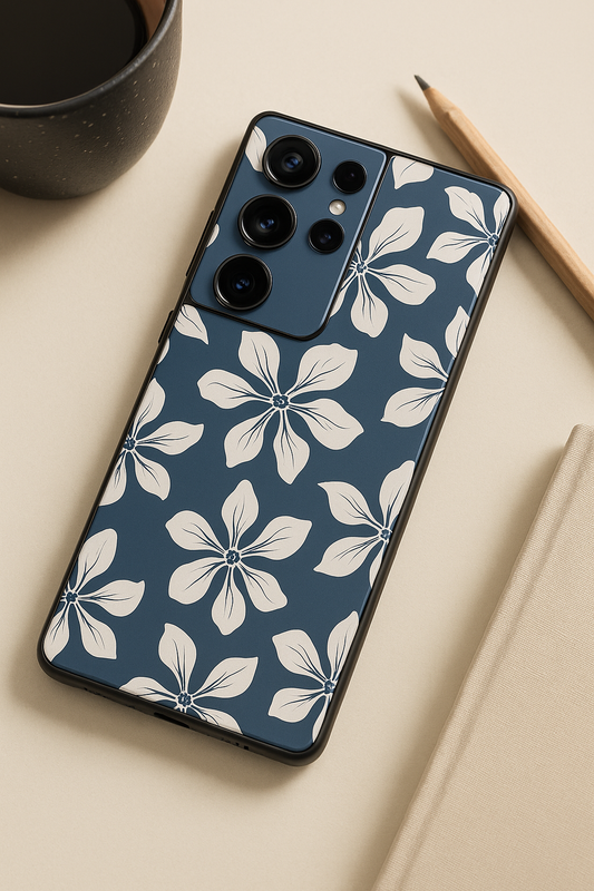 The Floral Maiden Premium Glass Back Cover For Galaxy S22, S23, S24, S25 Models