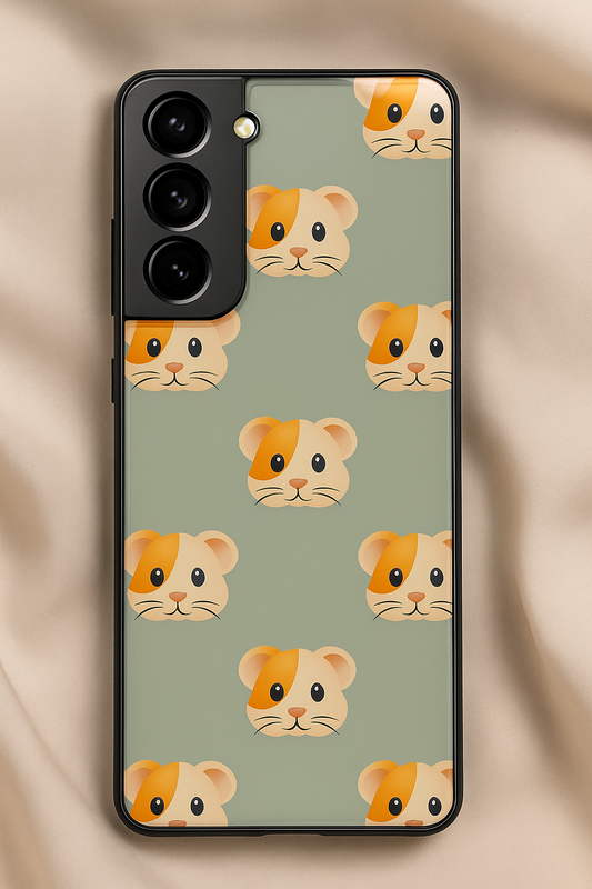 Hello Rabbis Premium Glass Back Cover For Galaxy S22, S23, S24, S25 Models