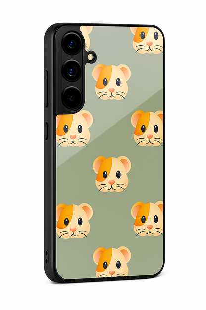 Hello Rabbis Premium Glass Back Cover For Galaxy S22, S23, S24, S25 Models