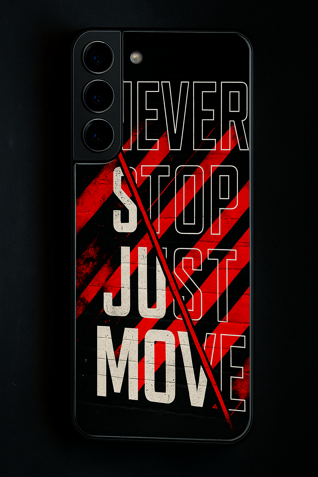 JUST MOVE Premium Glass Back Cover For Galaxy S22, S23, S24, S25 Models