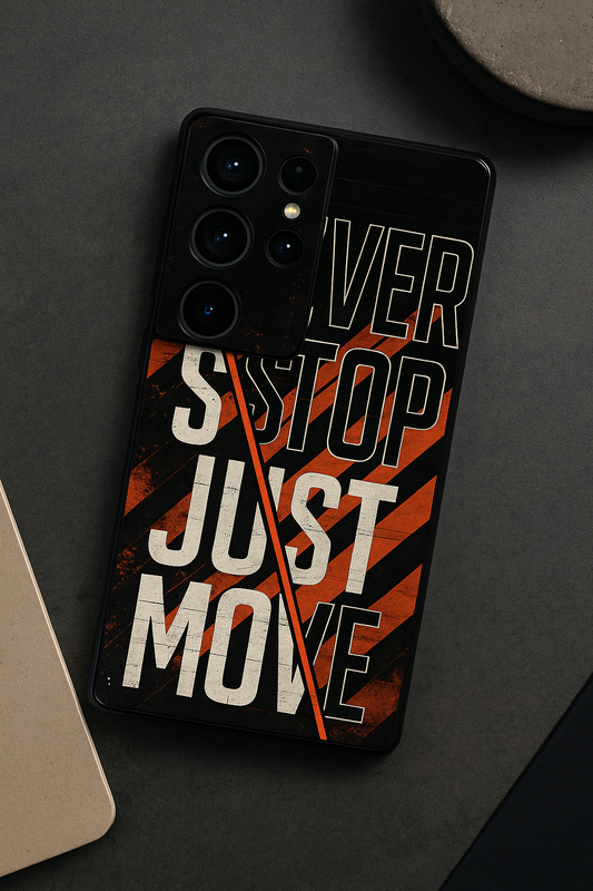 JUST MOVE Premium Glass Back Cover For Galaxy S22, S23, S24, S25 Models