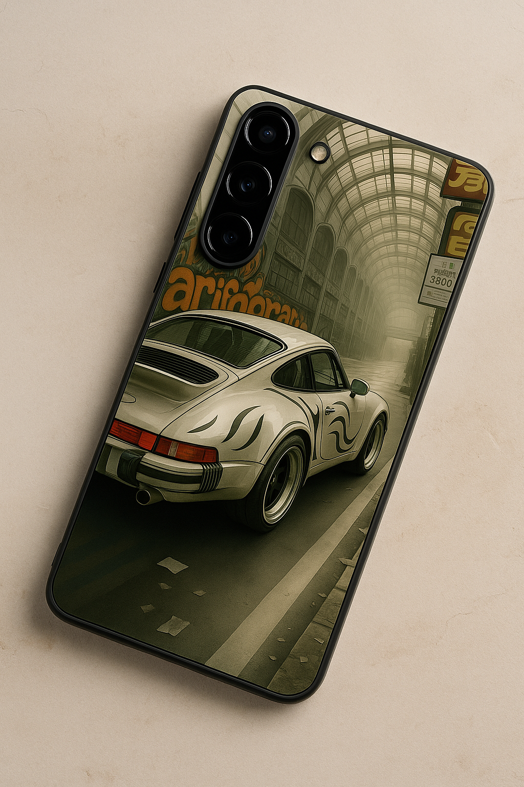 I Love To Race Premium Glass Back Cover For Galaxy S22, S23, S24, S25 Models