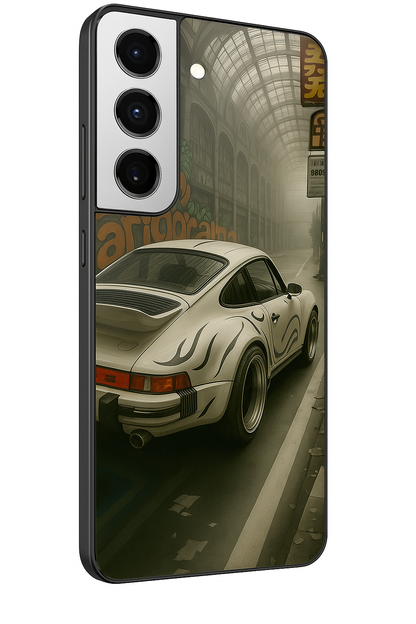 I Love To Race Premium Glass Back Cover For Galaxy S22, S23, S24, S25 Models