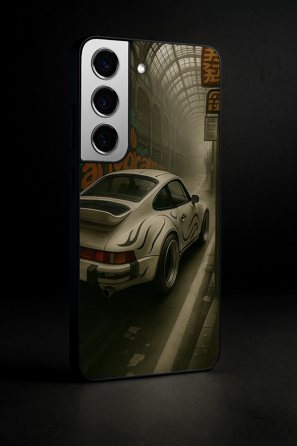 I Love To Race Premium Glass Back Cover For Galaxy S22, S23, S24, S25 Models