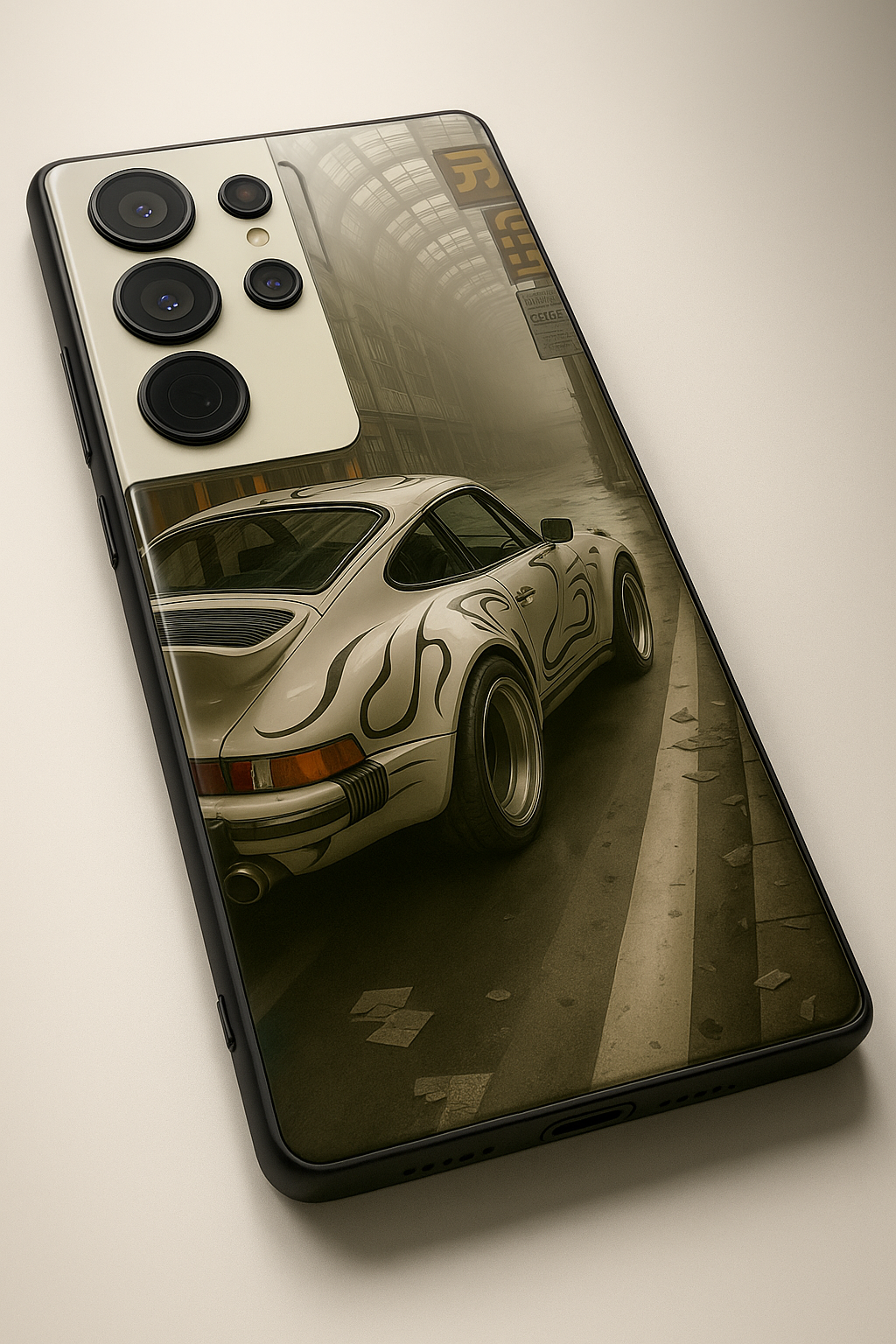 I Love To Race Premium Glass Back Cover For Galaxy S22, S23, S24, S25 Models
