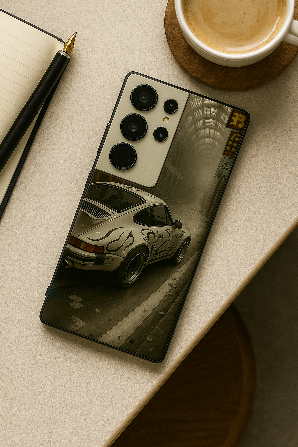 I Love To Race Premium Glass Back Cover For Galaxy S22, S23, S24, S25 Models