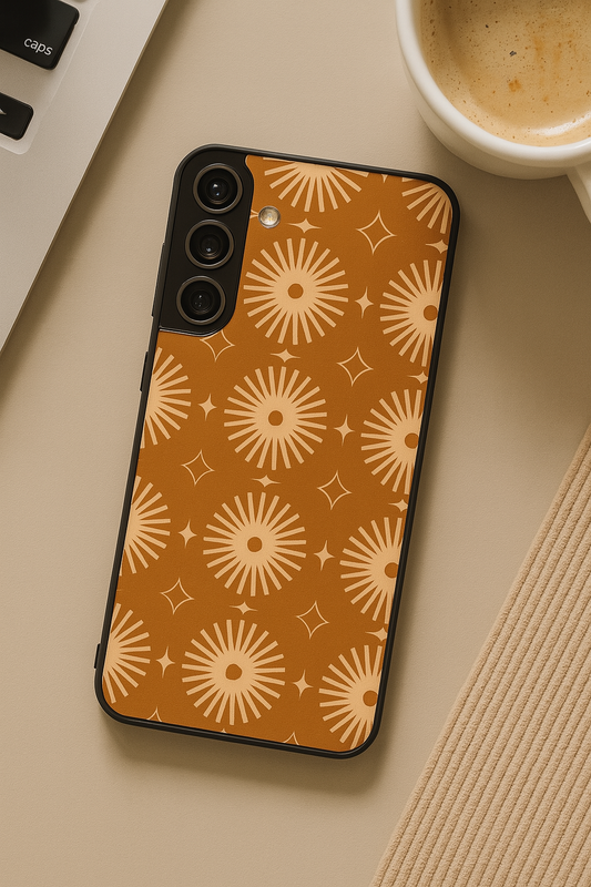 Aesthetic Sparkles Premium Glass Back Cover For Galaxy S22, S23, S24, S25 Models