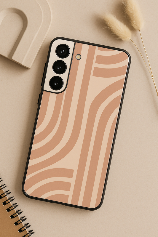 Abstract Arc  Premium Glass Back Cover For Galaxy S22, S23, S24, S25 Models