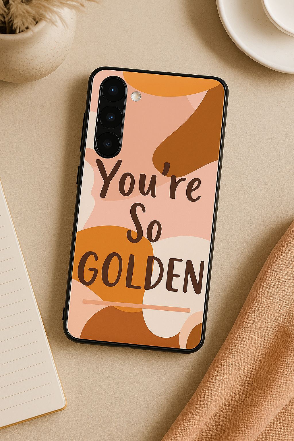 You Are So Golden Premium Glass Back Cover For Galaxy S22, S23, S24, S25 Models