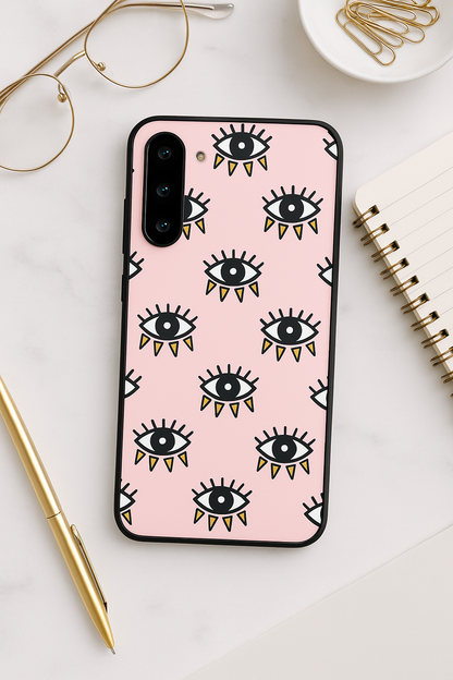 I Am Eyeing You Premium Glass Back Cover For Galaxy S22, S23, S24, S25 Models
