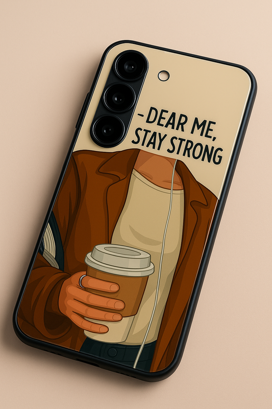 Stay Strong Premium Glass Back Cover For Galaxy S22, S23, S24, S25 Models