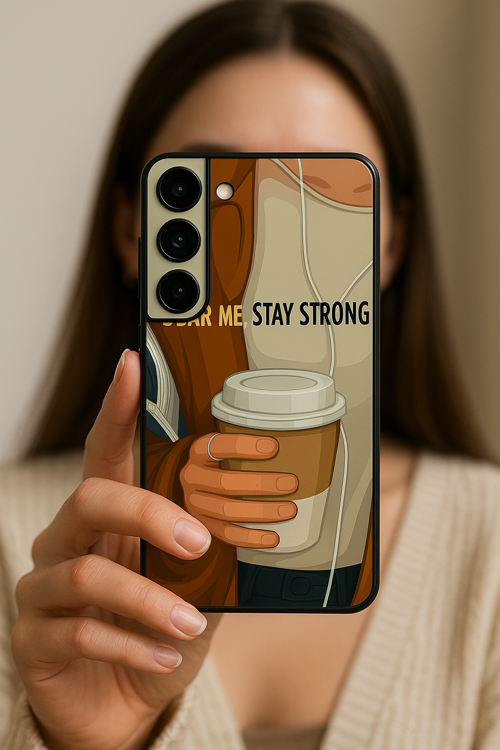 Stay Strong Premium Glass Back Cover For Galaxy S22, S23, S24, S25 Models