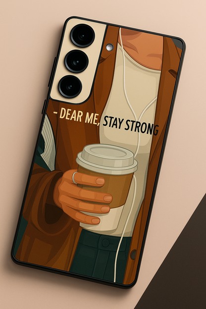 Stay Strong Premium Glass Back Cover For Galaxy S22, S23, S24, S25 Models