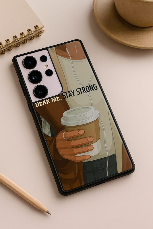 Stay Strong Premium Glass Back Cover For Galaxy S22, S23, S24, S25 Models