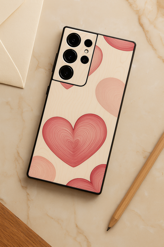 The Candy Hearts Premium Glass Back Cover For Galaxy S22, S23, S24, S25 Models