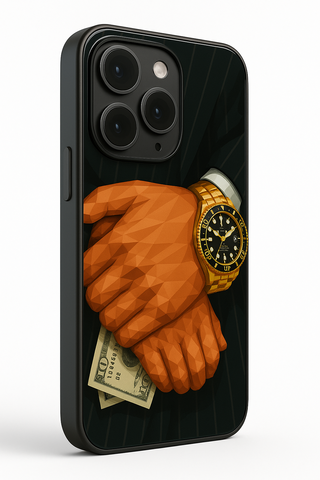 Money Matters Premium Glass Back Cover For iPhone 11,12,13,14,15,16 Models